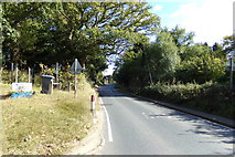 TM3569 : A1120 Badingham Road, Peasenhall by Geographer