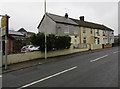 Row of houses at the western edge of Trebanog