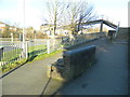 Footbridge over the A473 at its junction with the A4222