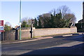 Parapet of Bridge RAC 17B for Highbury Road over railway