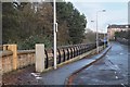 NT2575 : Flood defence wall, Warriston Road Edinburgh by Jim Barton