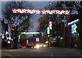 Christmas lights on Blaby Road in South Wigston