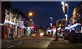 Christmas lights on Lutterworth Road in Blaby
