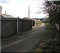 Public footpath on a bank of the Llynfi River, Tondu