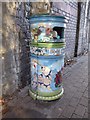SO8319 : A painted waste bin by Philip Halling
