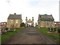 NZ2263 : Entrance gates and lodges, St John's Cemetery, Elswick, Newcastle upon Tyne by Graham Robson