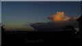 Evening shower clouds passing S of Bath as seen from Slade Rd, Portishead