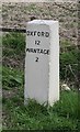 Old Milestone by the A338, north of Grove