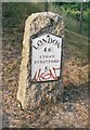 Old Milestone by the former A5 in Milton Keynes