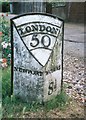 Old Milepost by Tickford Street, Newport Pagnell