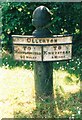 Old Milepost, A537, Chelford Road, Ollerton