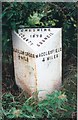 Old Milepost in Hollin Lane, south of Macclesfield