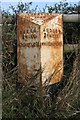 Old Milepost by the A525, Woore Road, east of Buerton