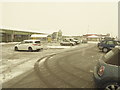 Part of the car park at Tuffins in Craven Arms in December 2017