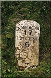 NY1645 : Old Milestone by the unclassified road, west of Langrigg Farm by CF Smith