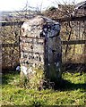 Old Milestone by the A595, south of Distington