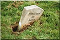 Old Milestone by the A39, east of Woolley