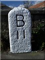 Old Milestone by the former A30 in Toldish