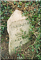 Old Milestone by the B3302, east of Sithney