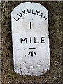 Old Milestone near Luxulyan Solar Park