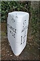 Old Milestone in Porthpean Road, Higher Porthpean