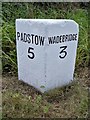 Old Milestone by the A389, north of Trevear Farm