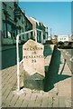 Old Milestone in Lower Market Street, Penryn