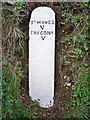 Old Milestone by the A3078, south west of Treworlas