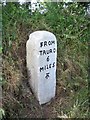 Old Milestone by the B3277, north of Two Burrows