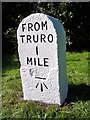 Old Milestone by the A39, Arch Hill, south west of Truro