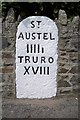 Old Milestone by the A390, St Blazey