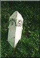 Old Milepost by the A374, south of Rosedale