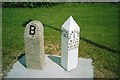 Old Milestone and Old Boundary Marker by the former A390, Liskeard