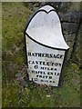 Old Milepost by the A6187 in Hathersage