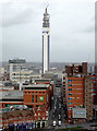 Lionel Street and the Post Office Tower, Birmingham