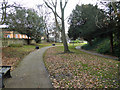 Paths around Bedford Castle mound