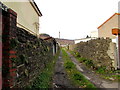 Back lane in Tynewydd