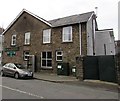 BT phonebox and telecoms cabinet, Gwendoline Street, Tynewydd