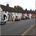 Row of houses at a bend in London Road, Marlborough