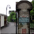 Two dates recorded at the Pound Street entrance to Langmoor Gardens, Lyme Regis