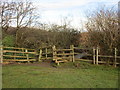 Stile and footbridge near Hollin Hall