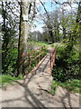 Footbridge on the riverside path, Ayr