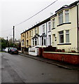 Houses at the western end of Dumfries Street, Treherbert