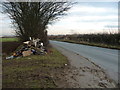 SE5309 : Fly-tipped rubbish on Red House Lane by Christine Johnstone