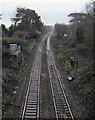 Railway south of Llanishen railway station, Cardiff