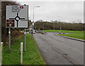 Directions sign facing Cherry Orchard Road, Cardiff