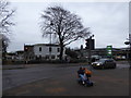 Crossroad at The Golden Eagle public house in Carterton, Oxon