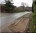 Pavement resurfacing in Lisvane, Cardiff