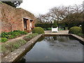 SE5158 : Beningbrough Hall, small garden with fountain by Stephen Craven