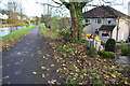 Towpath beside Leeds & Liverpool Canal behind Grange Crescent